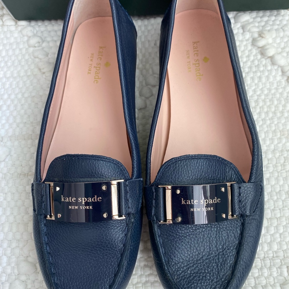 Kate Spade Blue Loafers Elegant Design